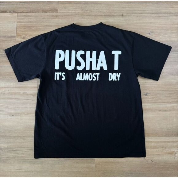 Pusha T It’s Almost Dry 2022 Black Shirt Official Tour Merch Size Large Hip Hop - Picture 4 of 4